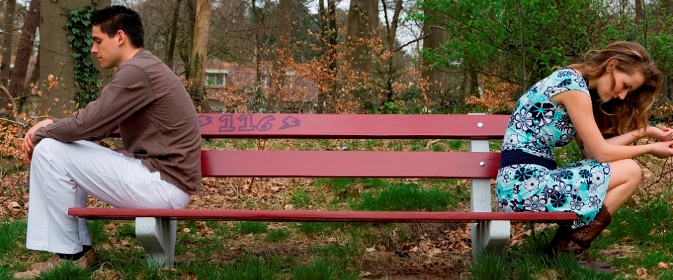 cute couple in the park